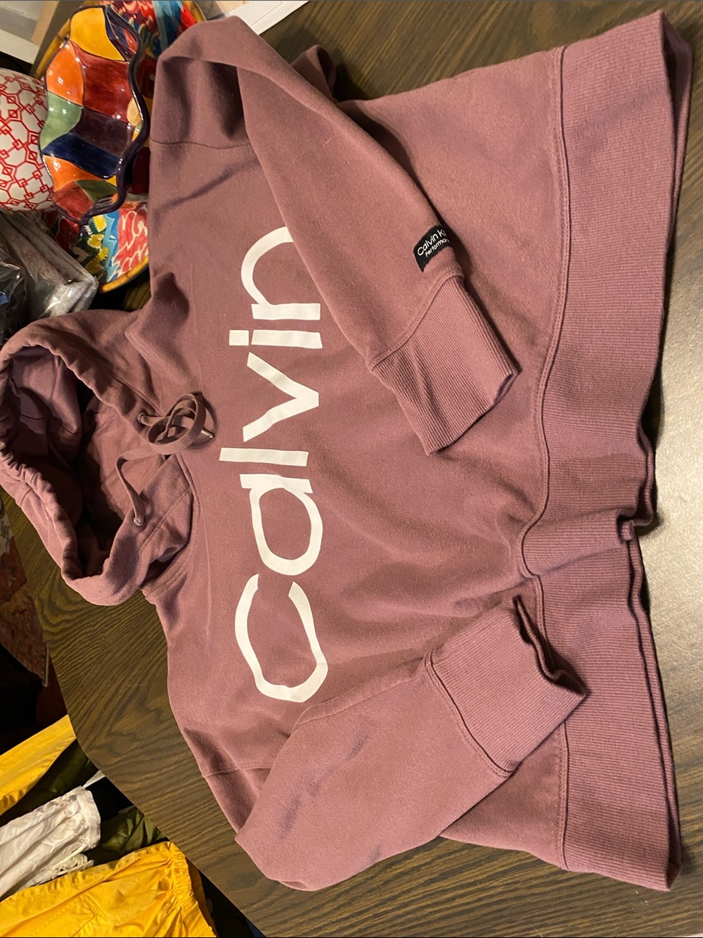 Calvin Klein Dusty Rose Logo Hoodie